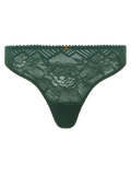 Chantelle Origins Lace Thong in Empire Green