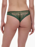 Chantelle Origins Lace Thong in Empire Green