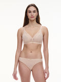 Chantelle Origins Wirefree Bra in Golden Beige & Black
