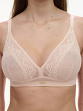 Chantelle Origins Wirefree Bra in Golden Beige & Black