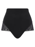 Chantelle Lace Shapewear High Waist Brief - Nude Blush & Black