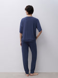 Chantelle Joe S/Slv Shirt & Pant Set in Blue Carbon