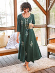 April Cornell Kerala Caftan in Teal