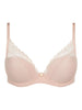 Chantelle Chic Plunge T-Shirt Bra in Rose & Black - Lily Pad Lingerie