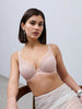 Chantelle Chic Plunge T-Shirt Bra in Rose & Black - Lily Pad Lingerie