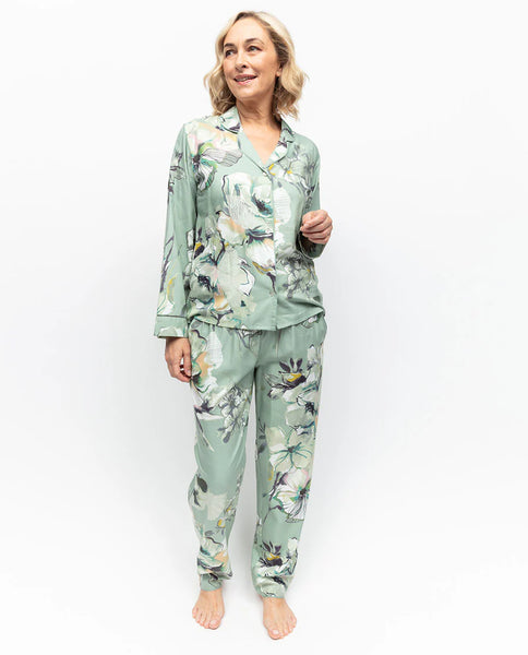 Cyberjammies Sage Floral Pajama Set
