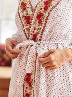 April Cornell Christmas Rose Dressing Gown