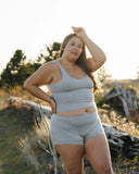 Huha Mineral Undies - Boxer in Black and Grey - Lily Pad Lingerie