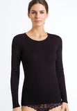 Hanro Cotton Seamless Long Sleeve Shirt