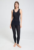 Hanro Woolen Lace Tank Top in Black