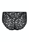 Hanro Moments Lace Back Midi Brief - Black