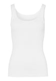 Hanro Cotton Seamless Round Neck Cotton Tank Top - Black, Nude, White