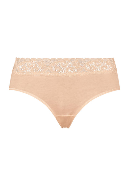 Hanro Moments Midi Brief (lace top)
