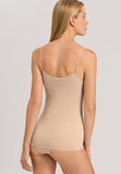 Hanro Cotton Seamless Padded Cami in Black, Beige & White