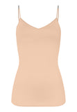 Hanro Cotton Seamless Padded Cami in Black, Beige & White