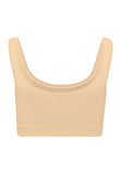 Hanro Touch Feeling Padded Crop Top in Blk & Beige