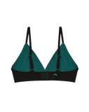 Huha Triangle Bra in Blk & Beige - Lily Pad Lingerie