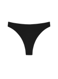 Huha Mineral Undies - High-Rise Thong in Black & Beige - Lily Pad Lingerie