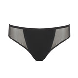 Mario Jo Louie Rio Briefs - Black, Satin Taupe & Powder Rose - Lily Pad Lingerie