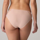 Mario Jo Louie Rio Briefs - Black, Satin Taupe & Powder Rose - Lily Pad Lingerie