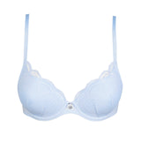 Marie Jo Cathia Padded Heartshape Bra in Tiny Vichy - Lily Pad Lingerie