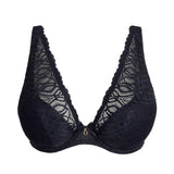 PrimaDonna Salerno Half Padded Plunge Bra in Midnight - Lily Pad Lingerie