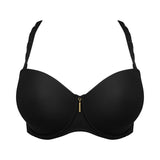 PrimaDonna Twist Twixie Strapless Bra in Cosmetic, Black & Natural