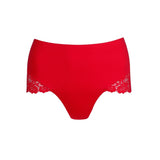 Marie Jo Soft Studio Lace Back Full Briefs in Red - Lily Pad Lingerie