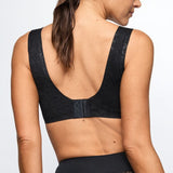 Marie Jo Soft Studio Lace Padded Bralette in Caffe Latte & Black