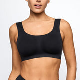 Marie Jo Soft Studio Smooth Padded Bralette in Caffe Latte & Black