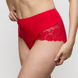 Marie Jo Soft Studio Lace Back Full Briefs in Red - Lily Pad Lingerie
