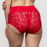 Marie Jo Soft Studio Lace Back Full Briefs in Red - Lily Pad Lingerie