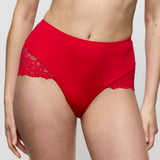 Marie Jo Soft Studio Lace Back Full Briefs in Red - Lily Pad Lingerie