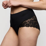 Marie Jo Soft Studio Lace Back Full Briefs in Black - Lily Pad Lingerie