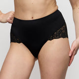 Marie Jo Soft Studio Lace Back Full Briefs in Black - Lily Pad Lingerie