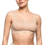 Marie Jo Soft Studio Lace Padded Bralette in Caffe Latte & Black