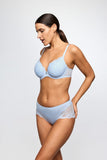 Marie Jo Cathia Padded Heartshape Bra in Tiny Vichy - Lily Pad Lingerie