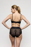 Marie Jo Soft Studio Lace Back Full Briefs in Black - Lily Pad Lingerie