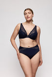 PrimaDonna Salerno Half Padded Plunge Bra in Midnight - Lily Pad Lingerie