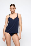 Marie Jo Soft Studio Camisole w/ Lace in Velvet Blue