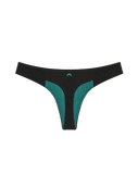 Huha Mineral Undies - Low Profile Thong in Blk & Grey - Lily Pad Lingerie