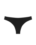Huha Mineral Undies - Low Profile Thong in Blk & Grey - Lily Pad Lingerie