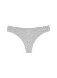 Huha Mineral Undies - Low Profile Thong in Blk & Grey - Lily Pad Lingerie
