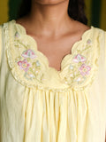 April Cornell Sunny Morning Nighty in Pale Yellow - Lily Pad Lingerie