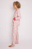 PJ Salvage Flannel Pink Bear PJ Set
