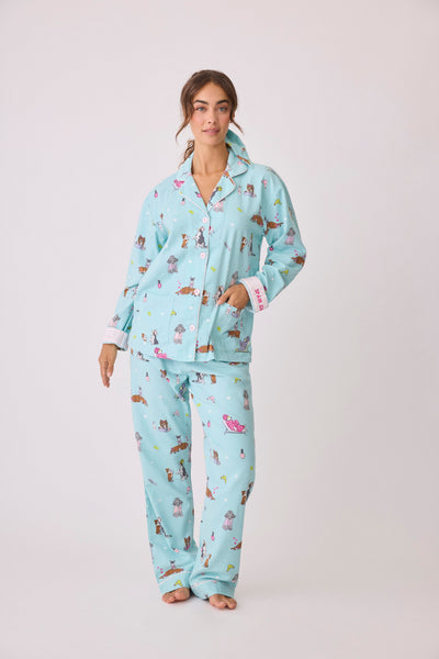 PJ Salvage Flannel Spaw Day PJ Set