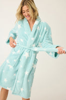 PJ Salvage Let's Get Cozy Stars Robe