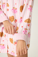 PJ Salvage Bf Brunch Club Flannel Nightshirt