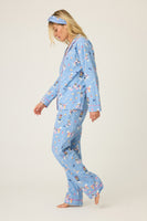 PJ Salvage Baked Woof Love Flannel PJ Set