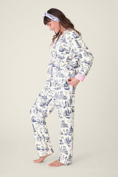 PJ Salvage Bon Voyage Flannel PJ Set